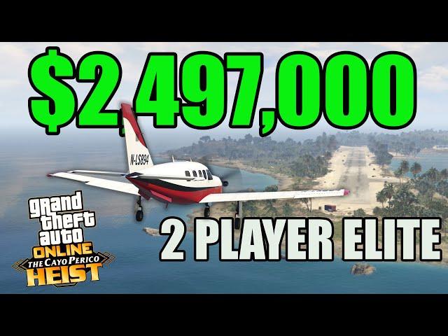 GTA Online Cayo Perico Heist- Velum Approach 2 Player Elite $2,497,000