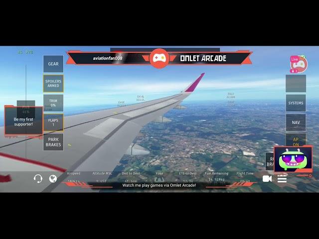 Infinite Flight Global Livestream Sarajevo to Eindhoven (WizzAir A320) Part 4 (approach and landing)