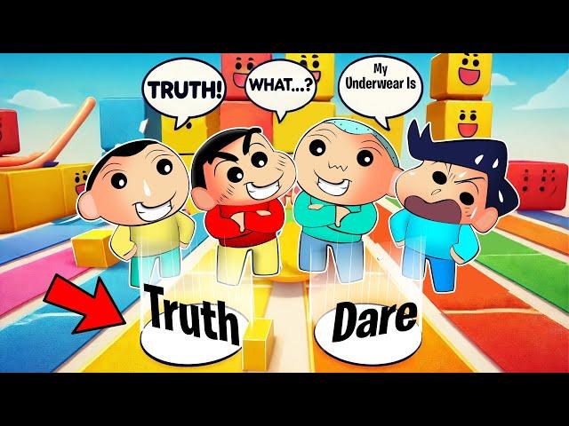 Shinchan Playing Truth Or Dare Challenge In Stumble Guys  | Shinchan Stumble Guys | Funny Game 