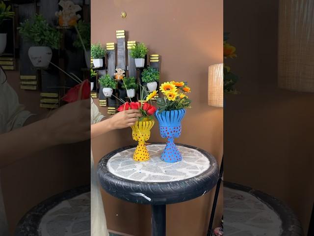 Plastic bottles reusing idea  planter #crafts #shorts #idea #ytshorts #viralvideo