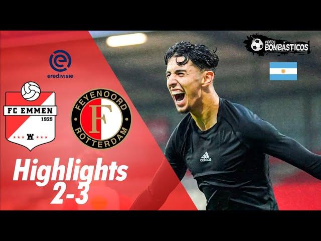 EMMEN VS FEYENOORD / EREDIVISIE / HIGHLIGHTS