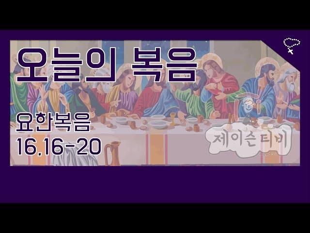 [가톨릭] 천주교 매일미사 오늘의 복음 요한복음 16장 16절-20절