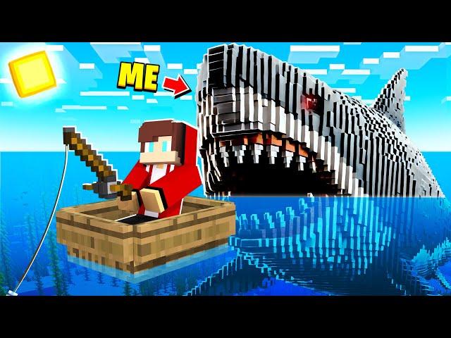 PRANKING AS MEGALODON IN MINECRAFT!