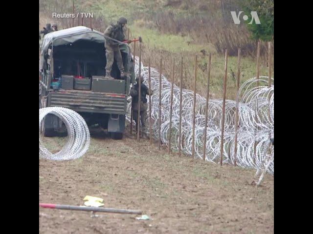 波兰在与俄接壤地带设置障碍 防止非法移民