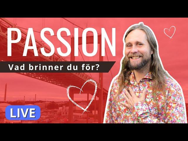 Live om svenska språket - tema: DIN PASSION (Vad brinner du för?)