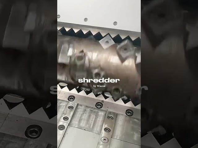 Single-shaft shredder by Wiscon P series