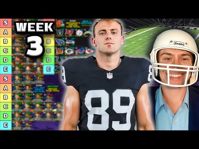 Week 3 Fantasy Football Rankings & Tiers (QB / TE / DST)