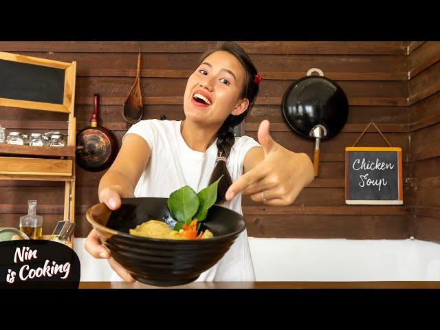 Thai Chicken Clear Soup • Nin is Cooking