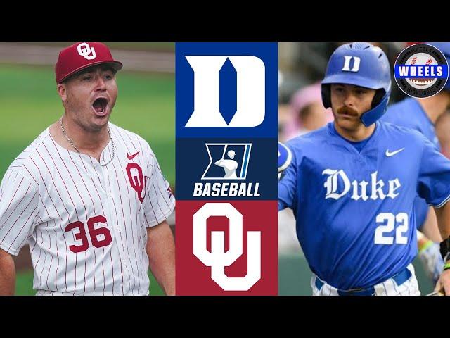 Duke vs #9 Oklahoma | Regionals Elimination Game | 2024 College Baseball Highlights