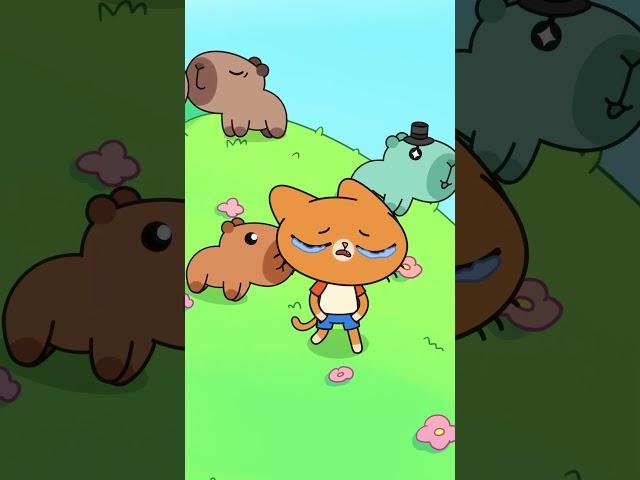 Simba WAS FORBIDDEN to have a CAPYBARA! ️ #simbochka #simba #animation #cat