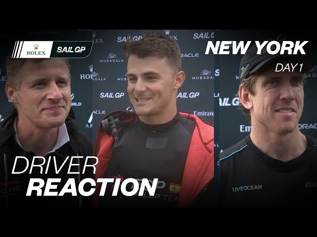 Drivers React: Mubadala New York Sail Grand Prix // Day 1