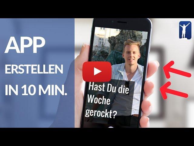 Wie Du Apps für Android & iOS erstellst (in 10 Min., Anfängerguide ohne Programmierkenntnisse)