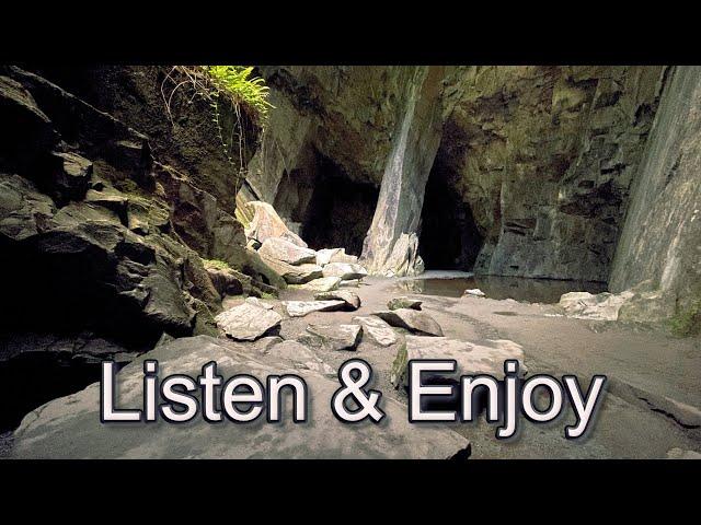 Journey to and exploring the Cathedral Caves – Lake District Dog Walk (Audio Description Version)