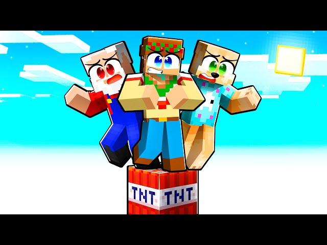 ¡Minecraft PERO en 1 BLOQUE de TNT! 🟥 SILVIOGAMER MINECRAFT PERO