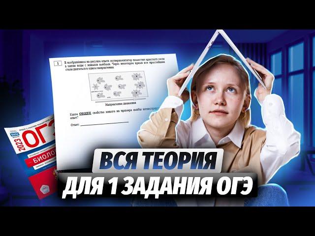 Вся теория для 1 задания ОГЭ по биологии | Умскул