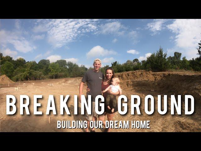 STARTING TO BUILD A HOUSE || digging the footings