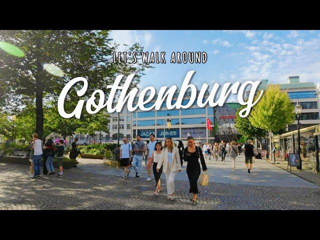 Let's walk around Gothenburg, Sweden - Summer 2024 4K