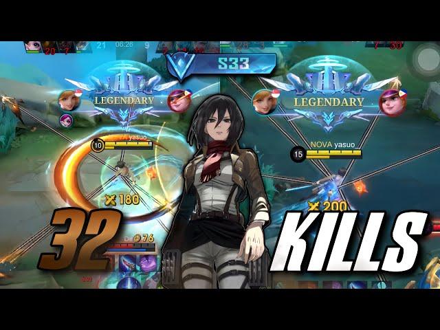 FANNY KILLING MACHINE!! BEST BUILD FOR FANNY IN SEASON 33 | KDA 32-0-7 | MLBB