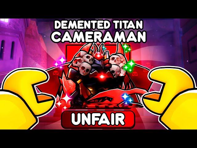 How To UNLOCK DEMENTED TITAN CAMERAMAN In Toilet Tower Defense