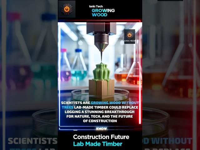 Construction Future: Lab Grown Wood-Save Trees #ecotech #deforestation #biotech #greentech #science