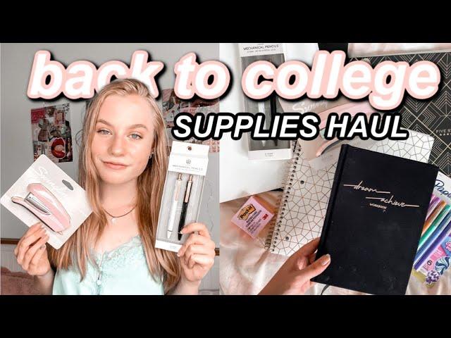 COLLEGE SCHOOL SUPPLIES HAUL 2020 // College School Supplies Essentials! | Isabella LoRe