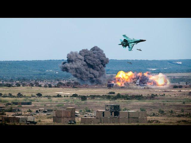 This is What Happens When Russian SU-34 Drops the FAB-500 Bomb!!