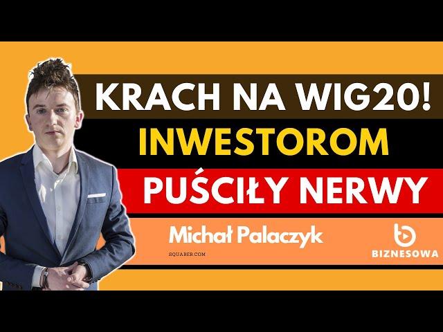 WIG20 -5%, PKP Cargo -6%. Co dalej? Giełda boi się recesji! | Michał Palaczyk