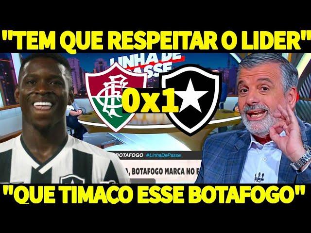 FLUMINENSE 0-1 BOTAFOGO: QUE TIME é ESSE? MÍDIA FICA ENCANTADA com TIMAÇO do FOGÃO! "SEGUE o LIDER"