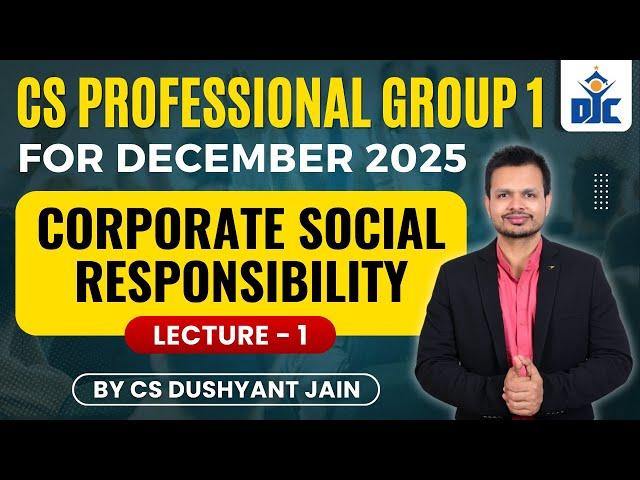 CSR AND SOCIAL GOVERNANCE | CS PROFESSIONAL | CS DUSHYANT JAIN | DJC INDOR