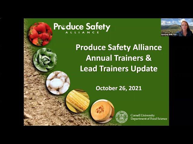 Annual Trainer Updates from the Produce Safety Alliance - 2021