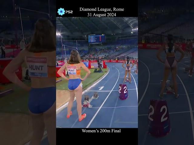 Women's 200m Final, Diamond League Rome 2024 #200m #brittanybrown #daryllneita #diamondleague2024