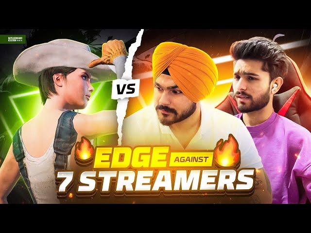 EDGE VS @LoLzZzGaming AND 6 OTHER STREAMERS!! | EDGE DOMINATING STREAMER SQUADS!