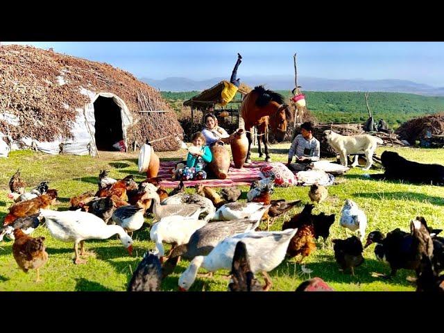 A Day Trip to the Mountains | Baking Traditional Bread & Cooking Persian Cuisine