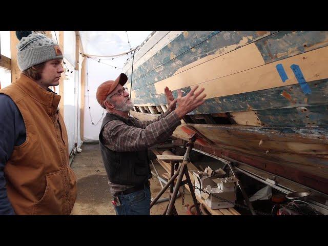 Visiting the Blue Dolphin - 1962 Beals Brothers Lobster boat restoration