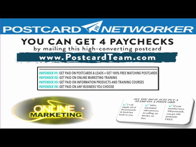 Earn Amazing Residual Income with Postcard Networker Elite Plus
