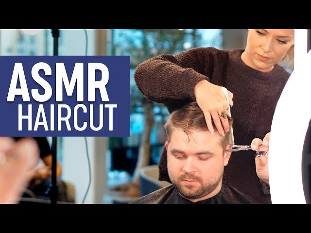 ASMR Relaxing Haircut - Professional Scissor Cut - Sleep Inducing