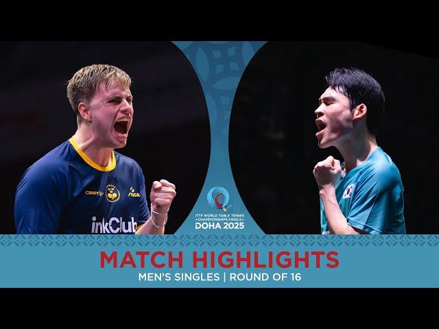 Truls Moregard vs Jang Woojin | Match Highlights | #ITTFWorlds2025