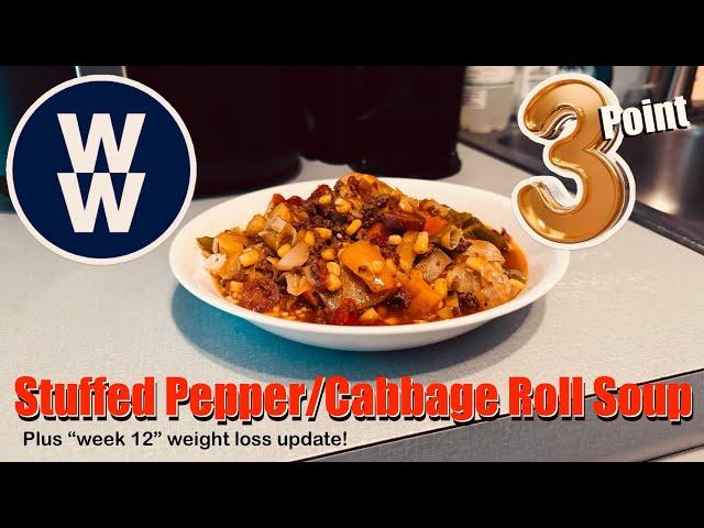 Stuffed Pepper/Cabbage Roll “Beefy’ Update to a zero point soup!