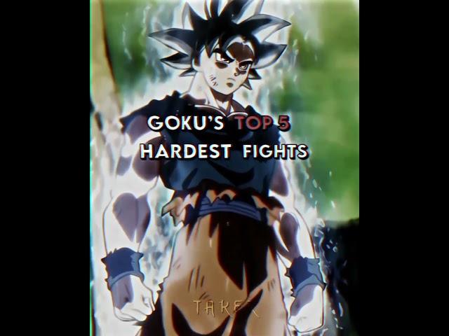 Goku's top 5 hardest fights / #dragonball#goku