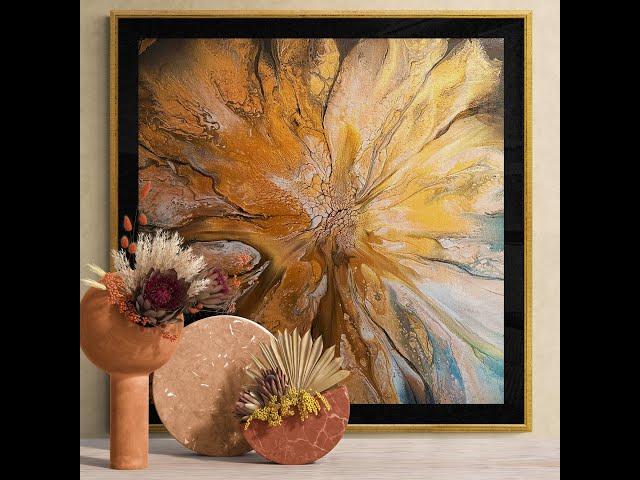 (784) Satin Enamel Bloom in Gorgeous Metallics! Harmony House Art