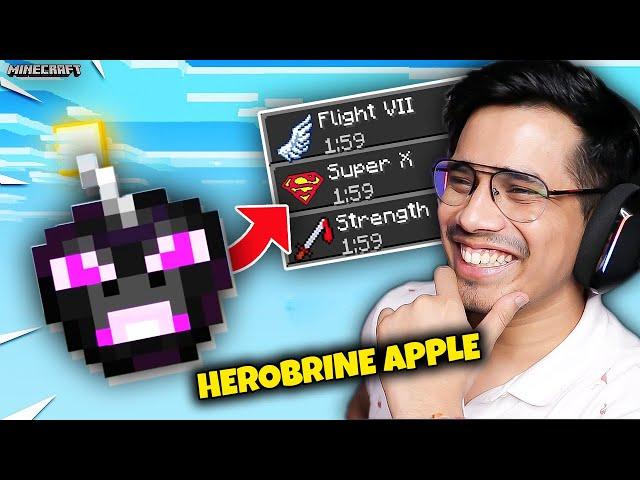 Minecraft, But You Craft Super OP Apples !!!!