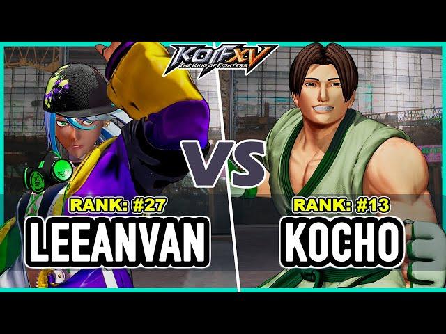 KOF XV  Leeanvan (Isla/B.Jenet/Whip) vs Kocho (Kim/Ralf/Clark)  Steam