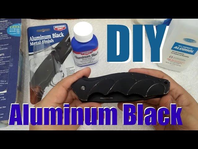 DIY: Using Birchwood Casey Aluminum Black to touch up a knife handle!