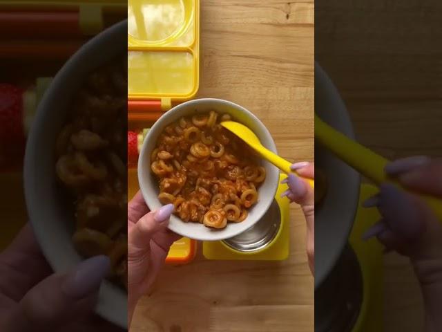 School Lunchbox Ideas | Spaghettios