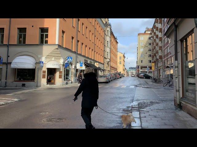 Stockholm Walks: Grevgatan - Karlaplan (street life in the posh parts of town, 4k, natural sound)