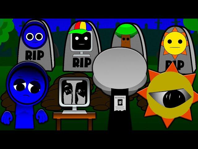 INCREDIBOX SPRUNKI R.I.P SAD STORY! JEVIN MR SUN MR TREE MR FUN COMPUTER Cartoon Animation