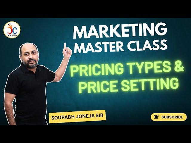 Pricing Types and Price Setting | IBPS SO Marketing Mains 2024 Important Topic | By Joneja Sir