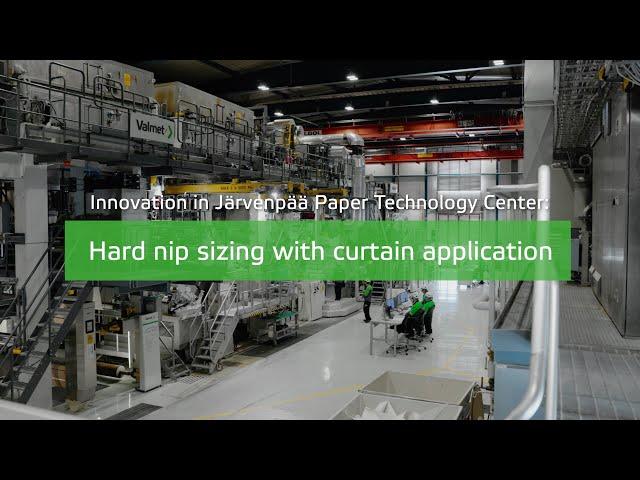 Innovation in Järvenpää Paper Technology Center: Hard nip sizing with curtain application