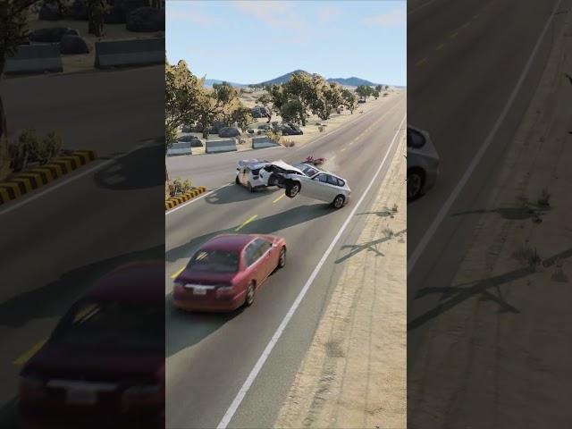 Realistic Highway Car Crashes #35