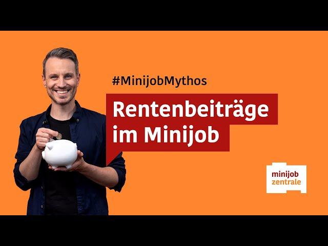 Minijob und Rente: Einzahlen lohnt sich. Mythos oder Wahrheit?